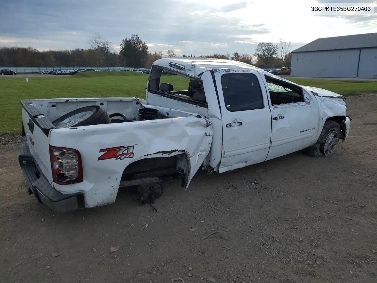 2011 Chevrolet Silverado K1500 Ltz VIN: 3GCPKTE35BG270403 Lot: 79015224