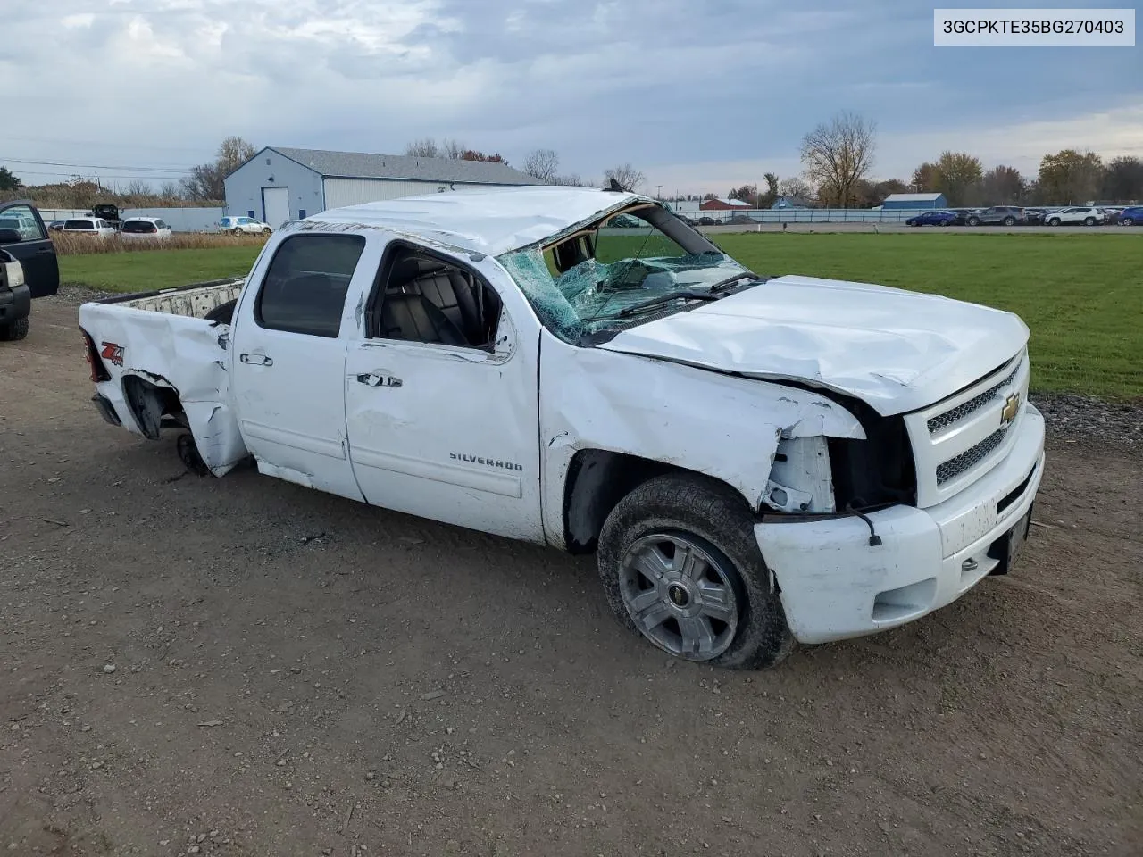 2011 Chevrolet Silverado K1500 Ltz VIN: 3GCPKTE35BG270403 Lot: 79015224