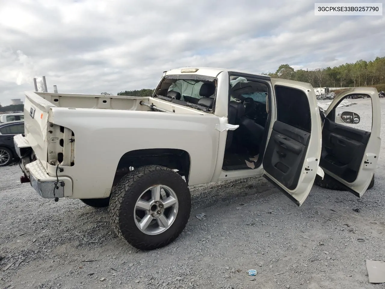 2011 Chevrolet Silverado K1500 Lt VIN: 3GCPKSE33BG257790 Lot: 79424874