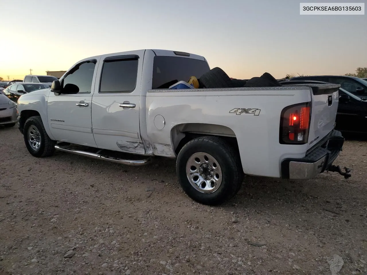 2011 Chevrolet Silverado K1500 Lt VIN: 3GCPKSEA6BG135603 Lot: 79643964