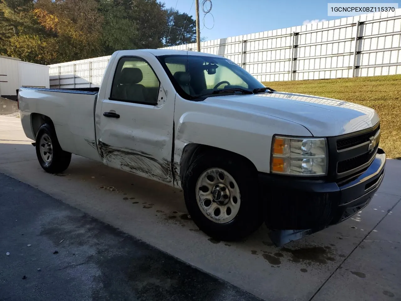 2011 Chevrolet Silverado C1500 VIN: 1GCNCPEX0BZ115370 Lot: 79731134