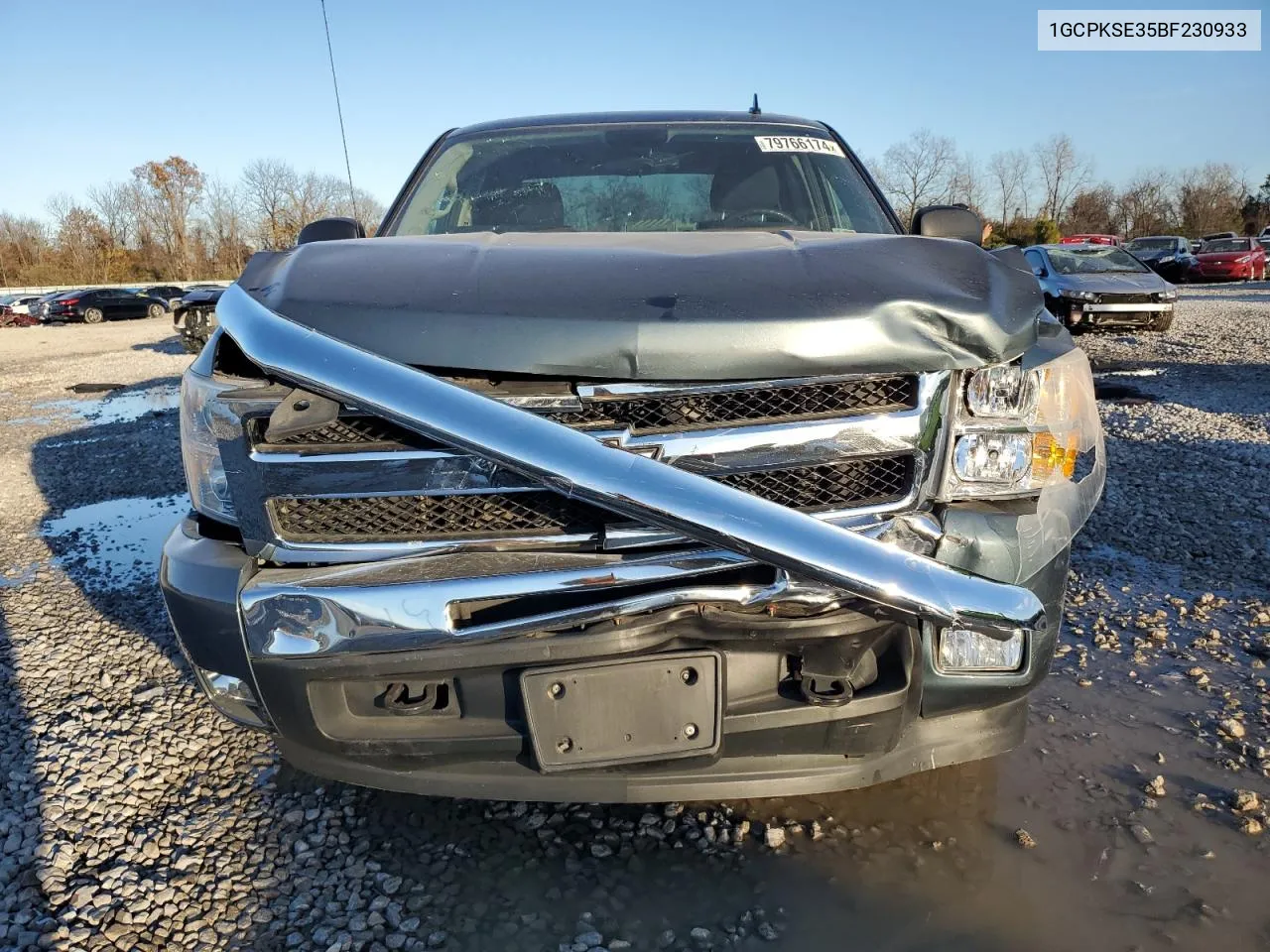 2011 Chevrolet Silverado K1500 Lt VIN: 1GCPKSE35BF230933 Lot: 79766174