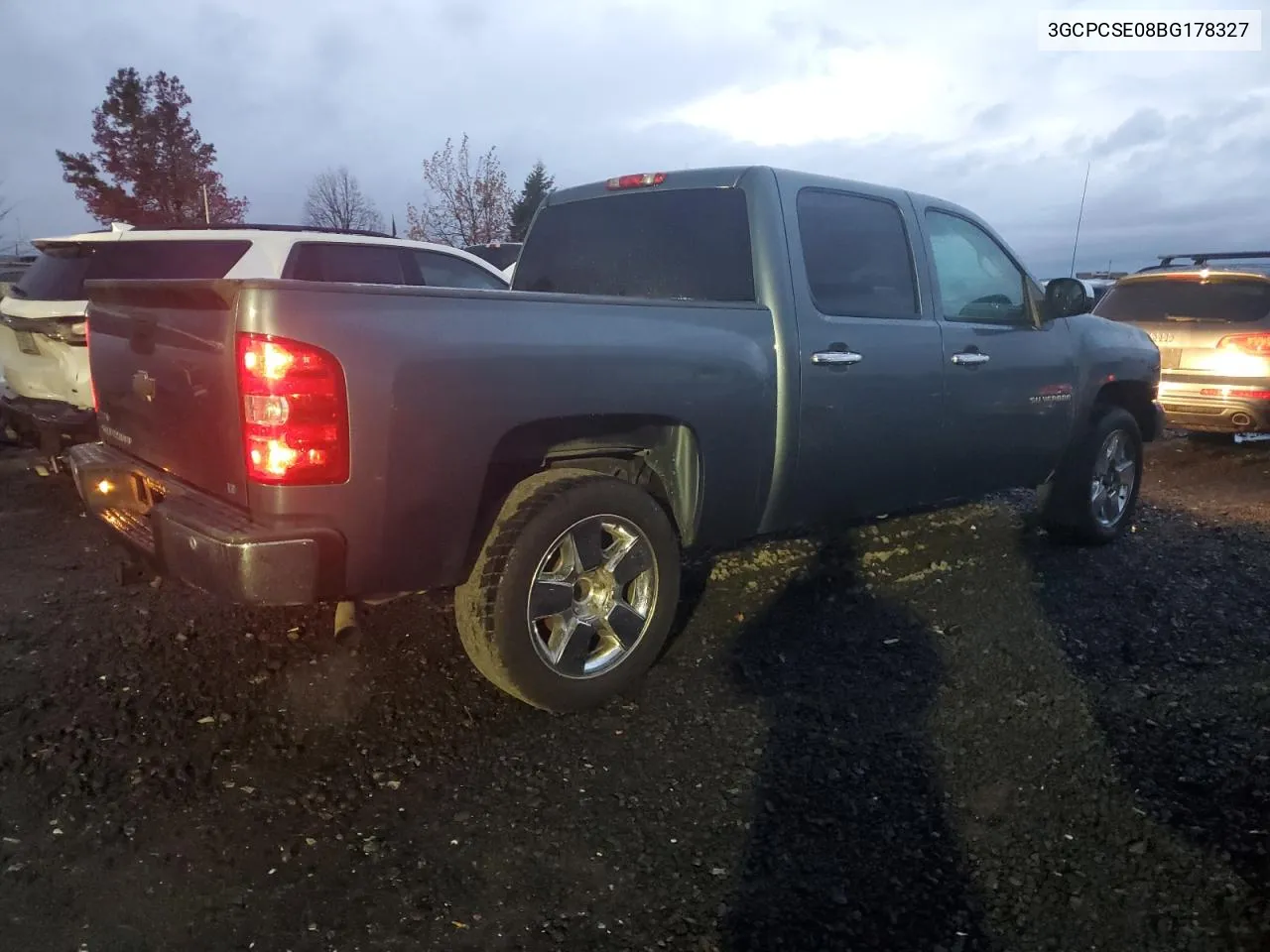 2011 Chevrolet Silverado C1500 Lt VIN: 3GCPCSE08BG178327 Lot: 80793354