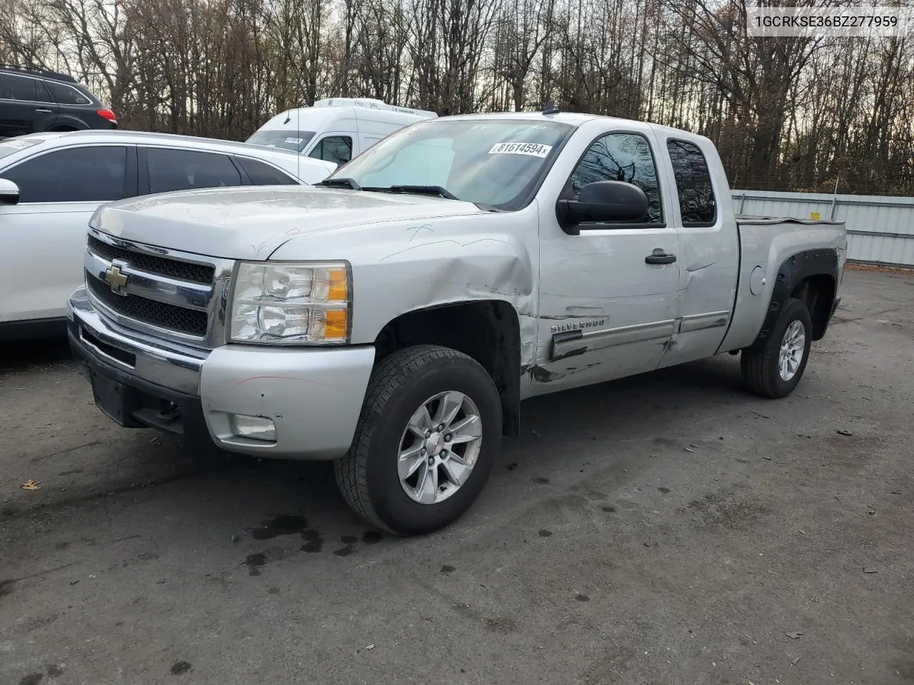 2011 Chevrolet Silverado K1500 Lt VIN: 1GCRKSE36BZ277959 Lot: 81614594