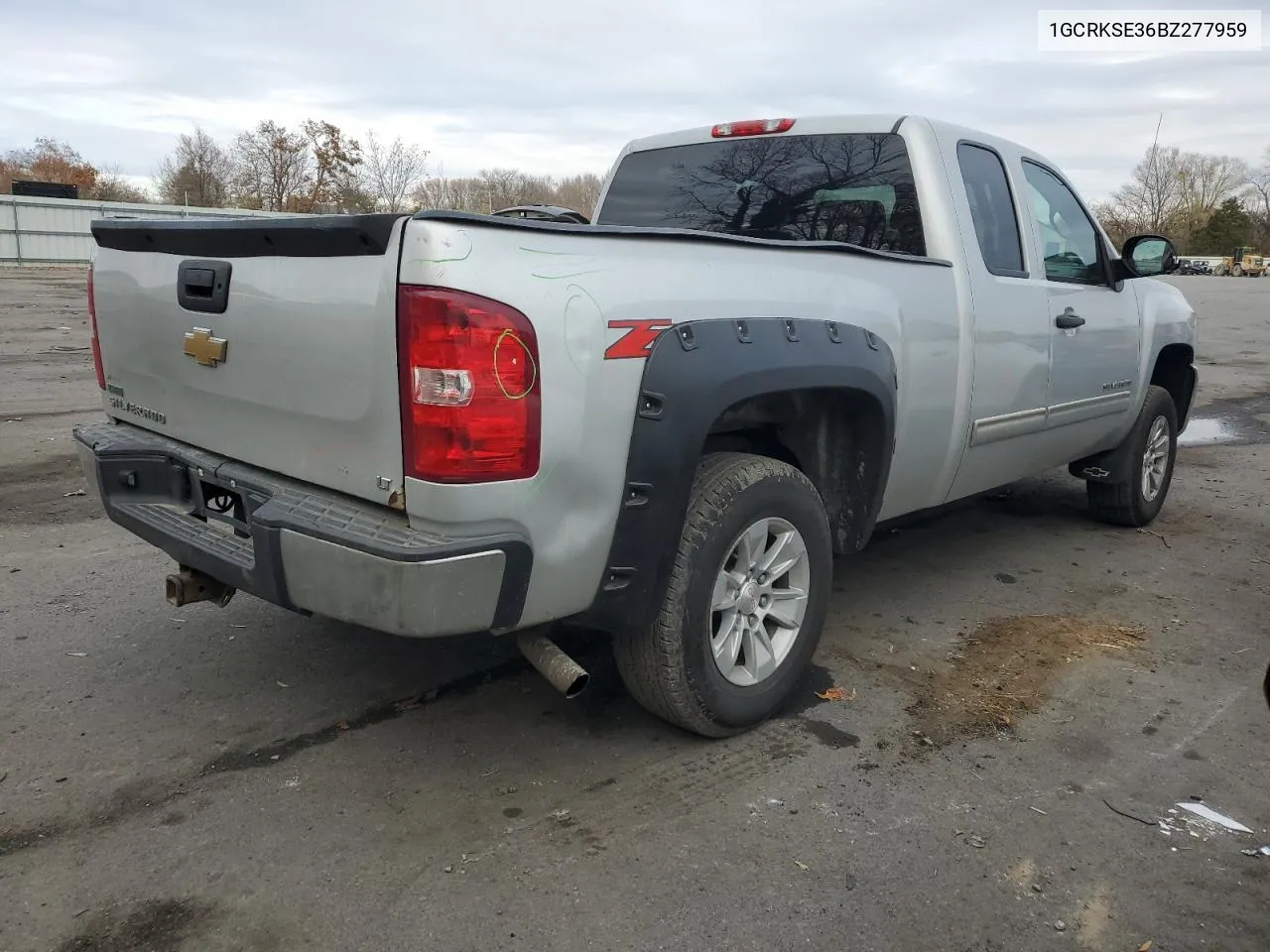 2011 Chevrolet Silverado K1500 Lt VIN: 1GCRKSE36BZ277959 Lot: 81614594