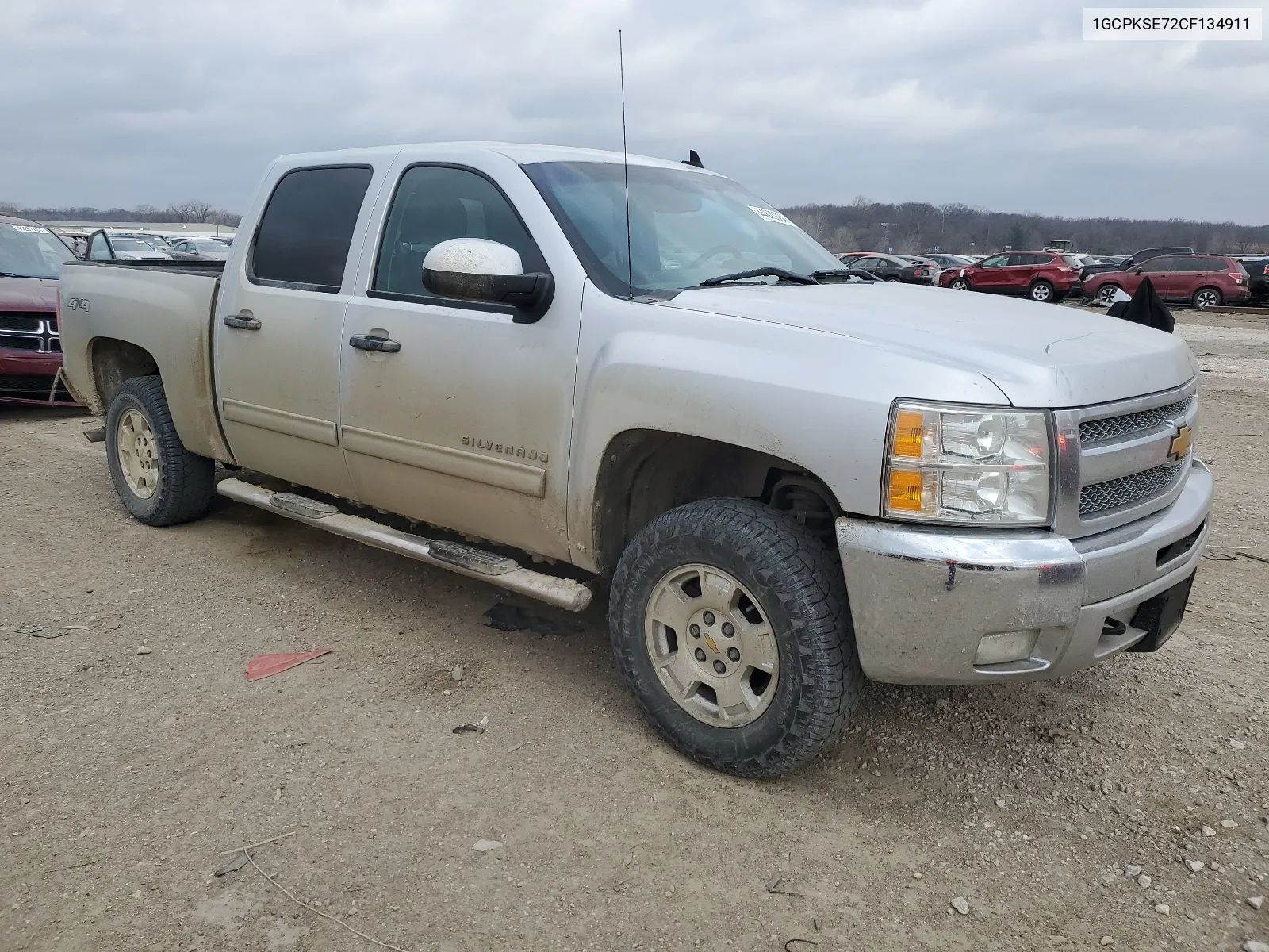 2012 Chevrolet Silverado K1500 Lt VIN: 1GCPKSE72CF134911 Lot: 44875384