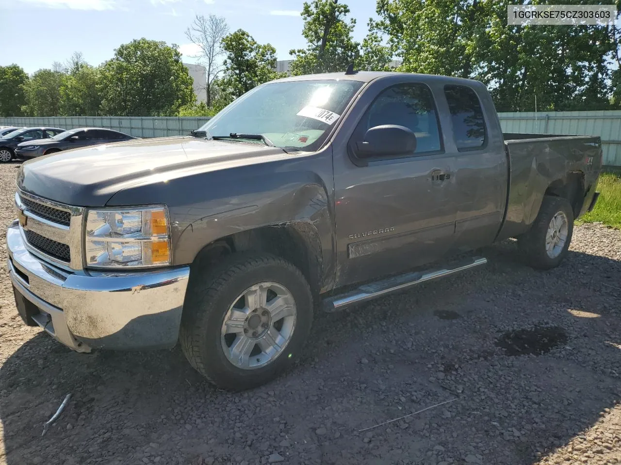 2012 Chevrolet Silverado K1500 Lt VIN: 1GCRKSE75CZ303603 Lot: 56892074