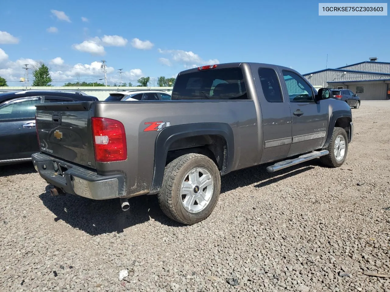 2012 Chevrolet Silverado K1500 Lt VIN: 1GCRKSE75CZ303603 Lot: 56892074