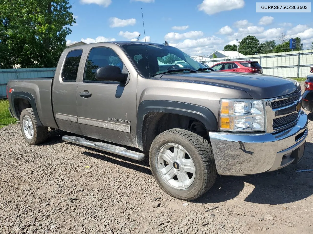 2012 Chevrolet Silverado K1500 Lt VIN: 1GCRKSE75CZ303603 Lot: 56892074