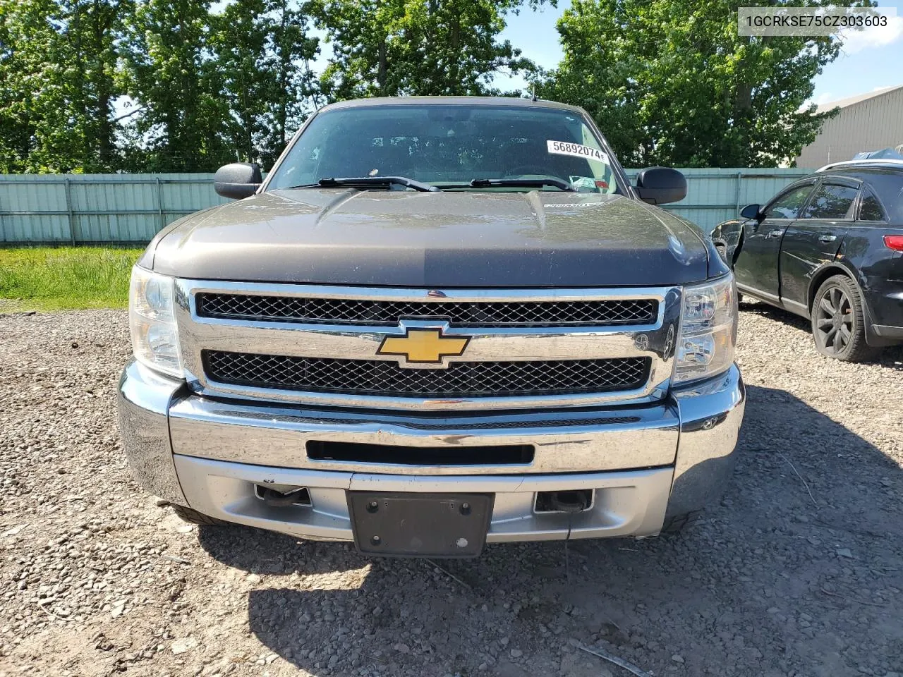 2012 Chevrolet Silverado K1500 Lt VIN: 1GCRKSE75CZ303603 Lot: 56892074