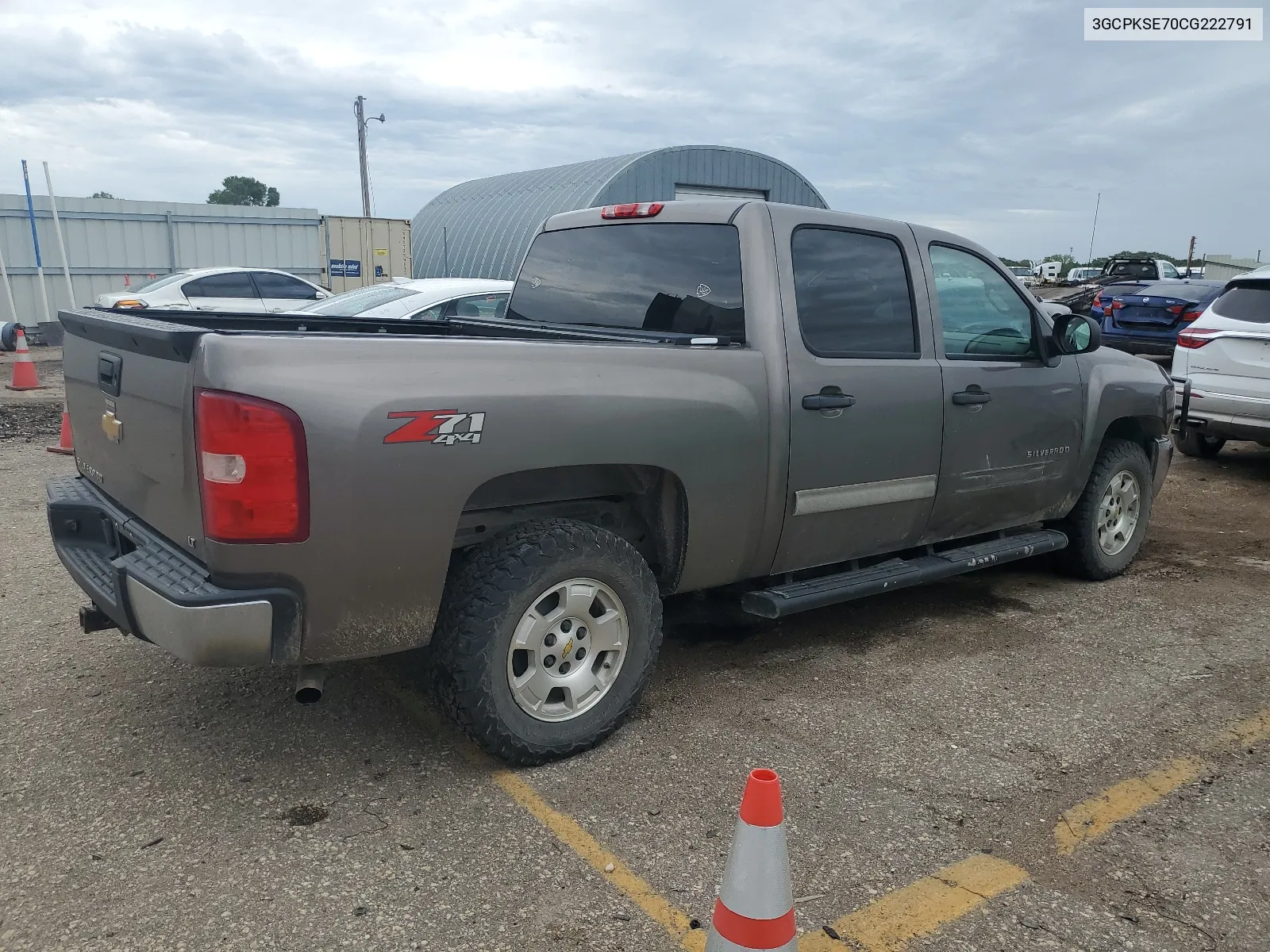 2012 Chevrolet Silverado K1500 Lt VIN: 3GCPKSE70CG222791 Lot: 60527984