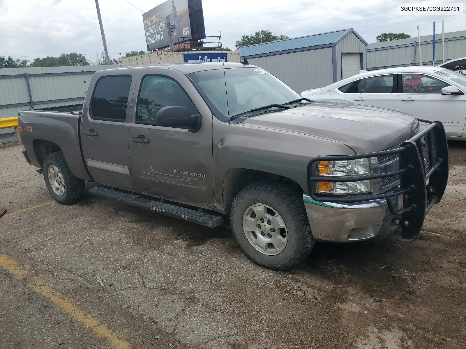 2012 Chevrolet Silverado K1500 Lt VIN: 3GCPKSE70CG222791 Lot: 60527984