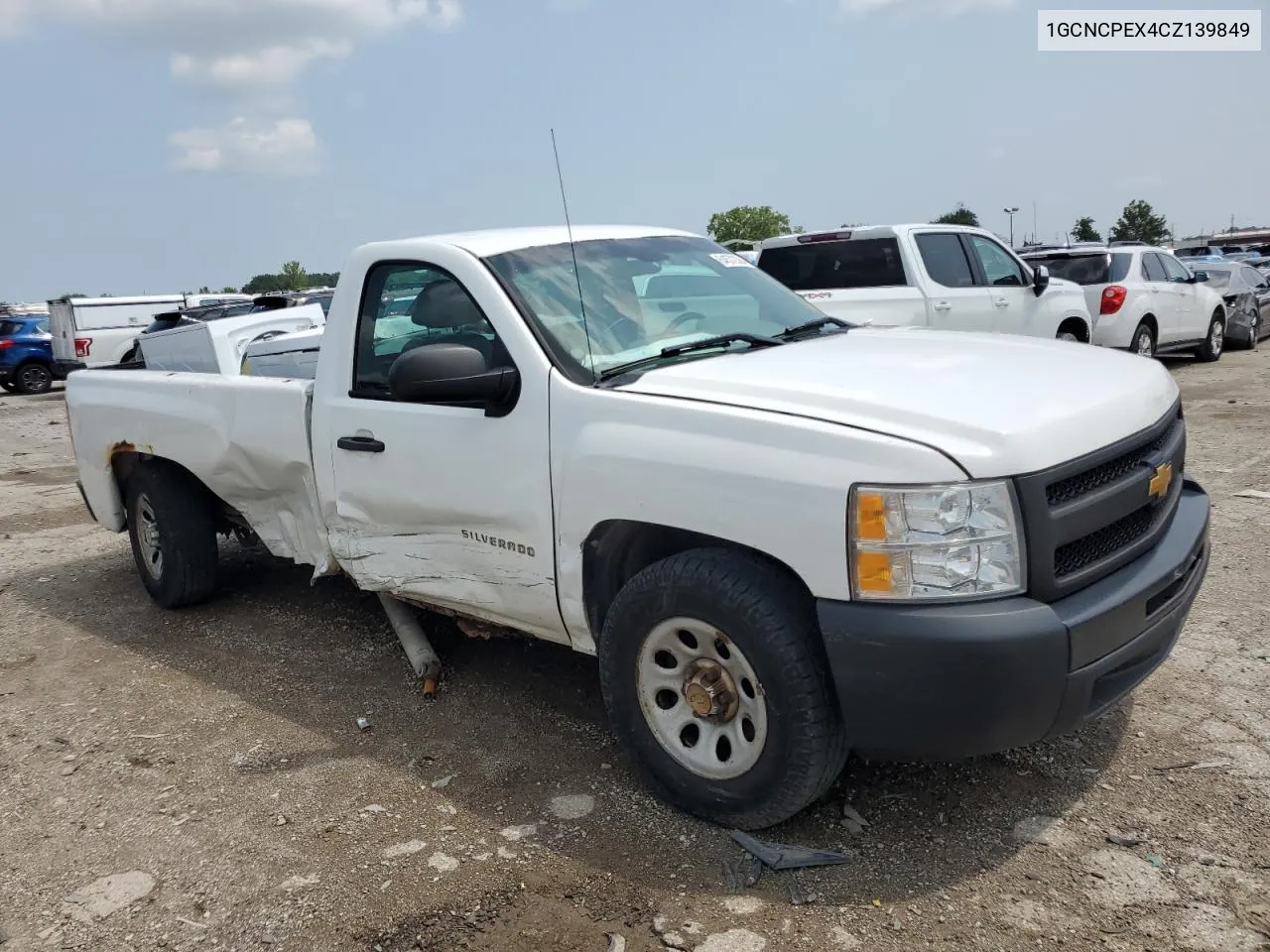 2012 Chevrolet Silverado C1500 VIN: 1GCNCPEX4CZ139849 Lot: 64572364