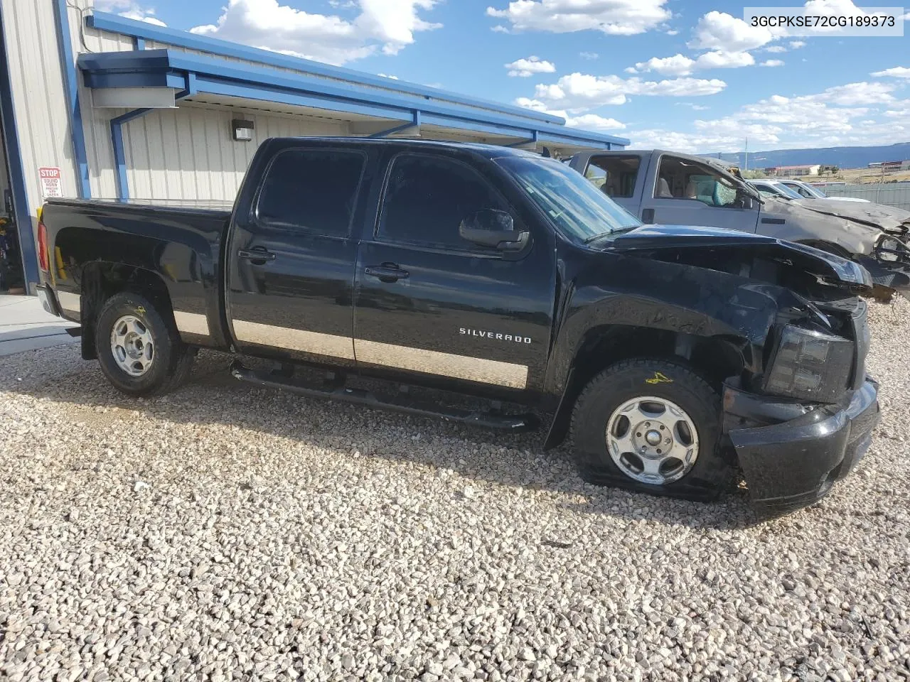 2012 Chevrolet Silverado K1500 Lt VIN: 3GCPKSE72CG189373 Lot: 65543254