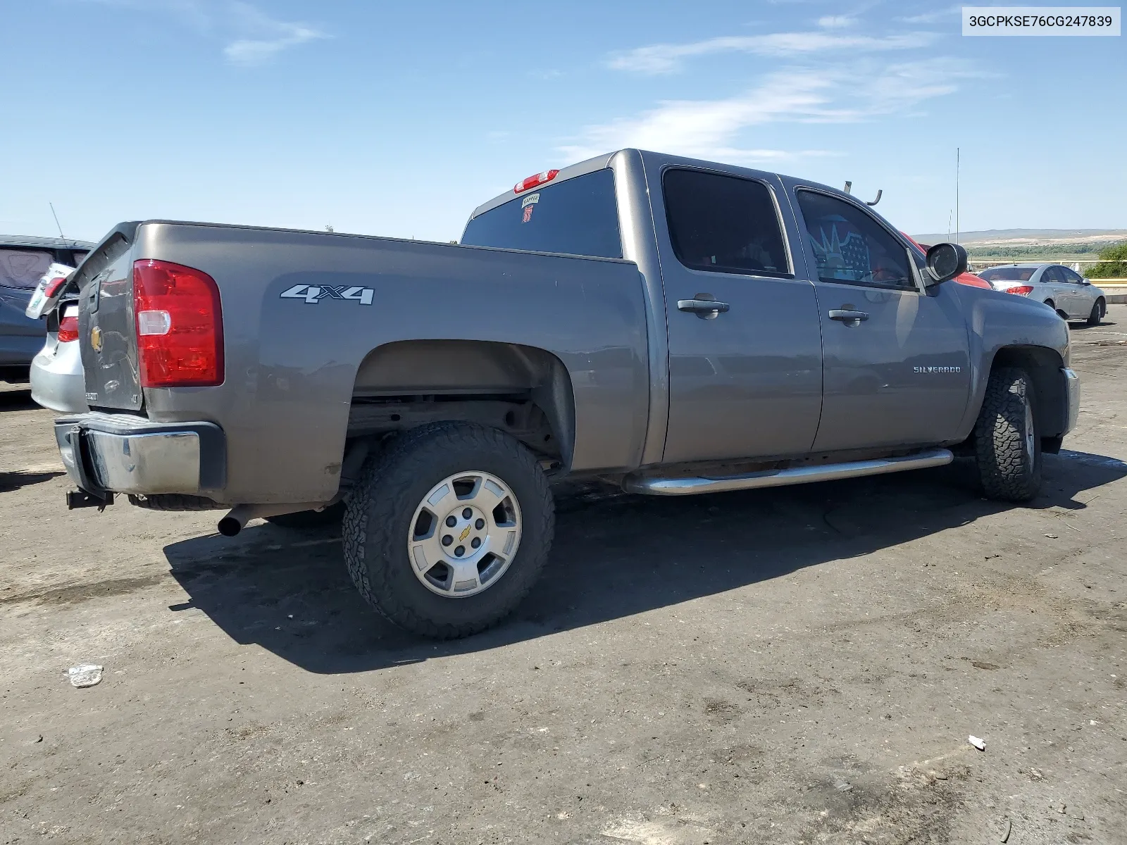 2012 Chevrolet Silverado K1500 Lt VIN: 3GCPKSE76CG247839 Lot: 65650774