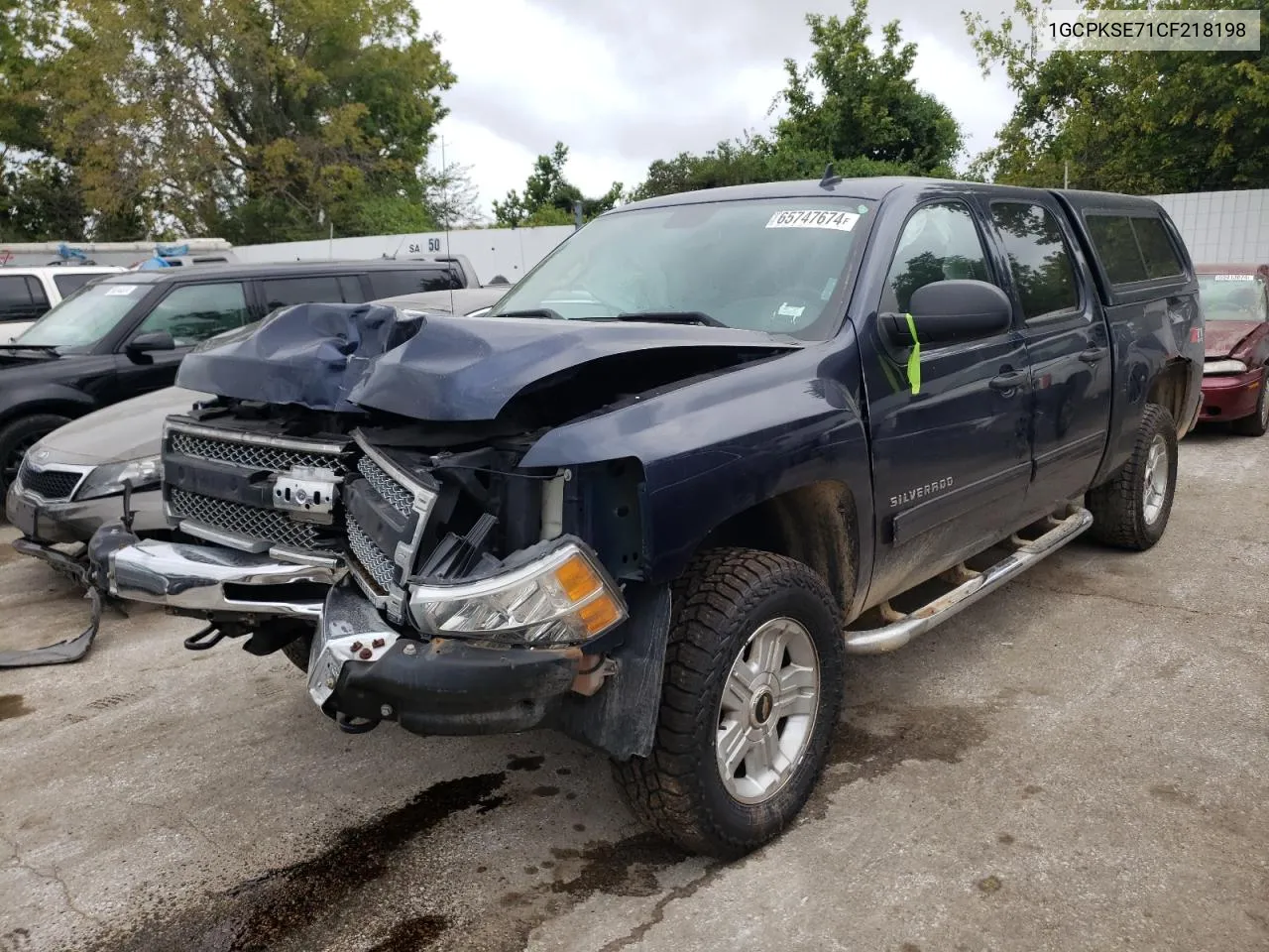 2012 Chevrolet Silverado K1500 Lt VIN: 1GCPKSE71CF218198 Lot: 65747674