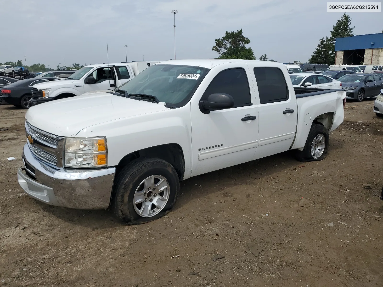 2012 Chevrolet Silverado C1500 Lt VIN: 3GCPCSEA6CG215594 Lot: 67639334