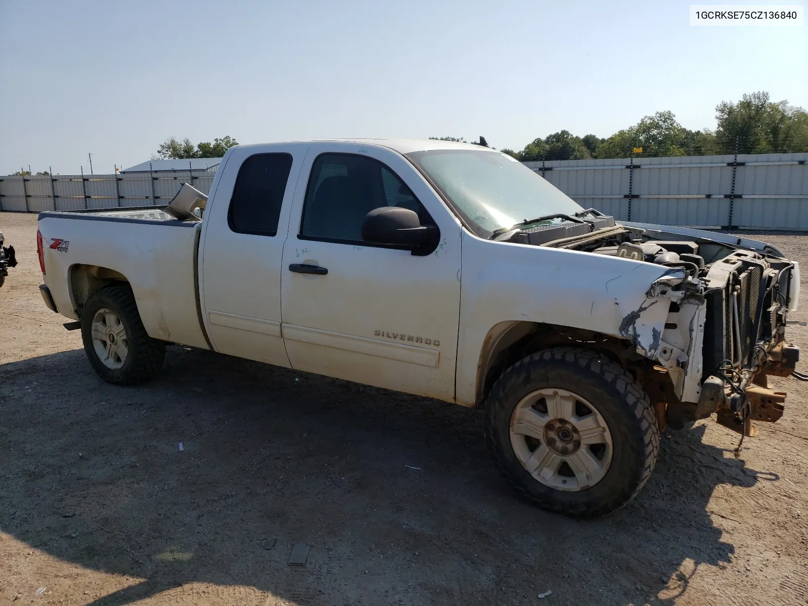 2012 Chevrolet Silverado K1500 Lt VIN: 1GCRKSE75CZ136840 Lot: 67695794