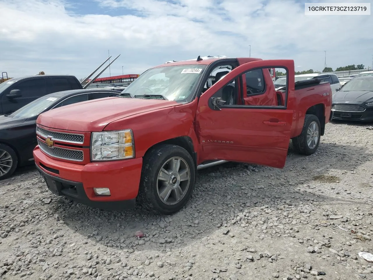 2012 Chevrolet Silverado K1500 Ltz VIN: 1GCRKTE73CZ123719 Lot: 68170244