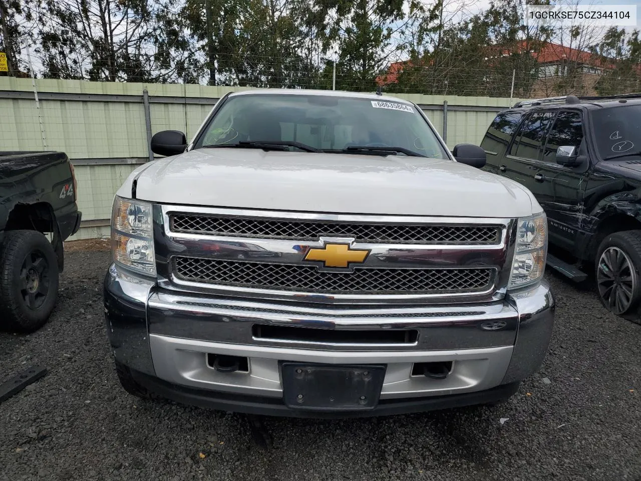 2012 Chevrolet Silverado K1500 Lt VIN: 1GCRKSE75CZ344104 Lot: 68635864