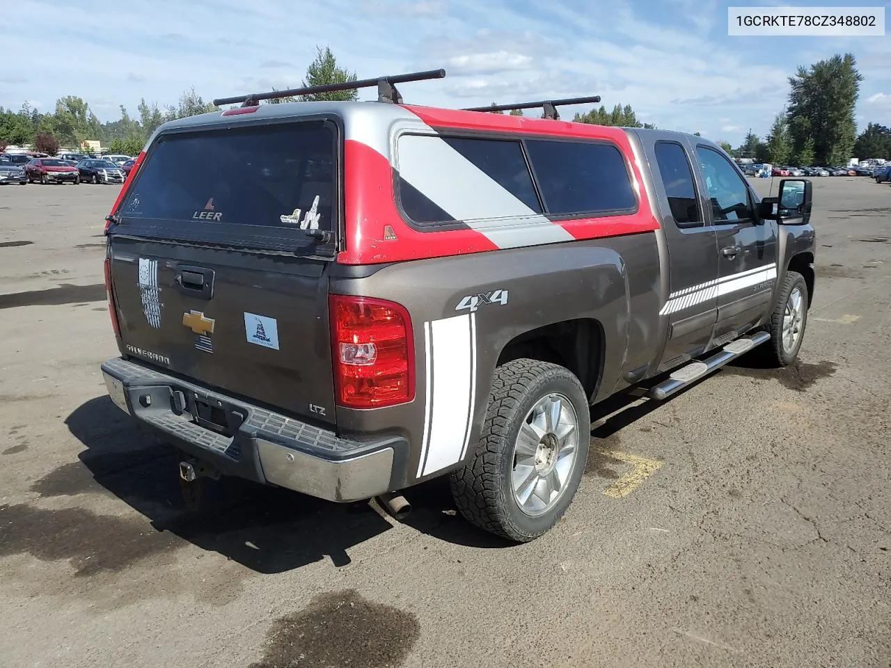 2012 Chevrolet Silverado K1500 Ltz VIN: 1GCRKTE78CZ348802 Lot: 69339344