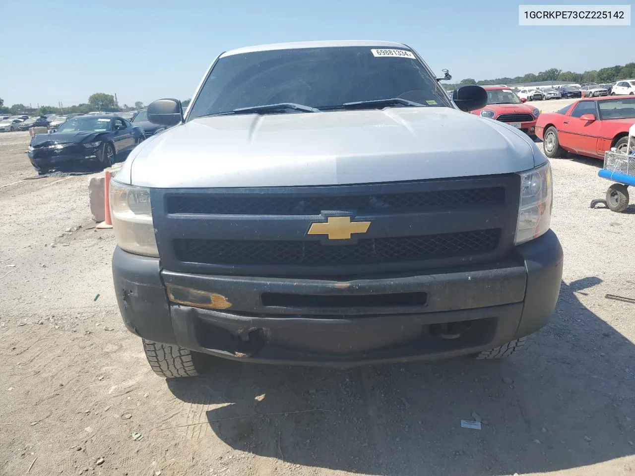 2012 Chevrolet Silverado K1500 VIN: 1GCRKPE73CZ225142 Lot: 69881334