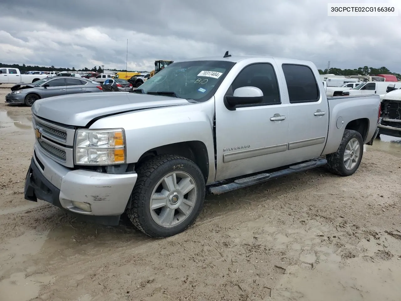 2012 Chevrolet Silverado C1500 Ltz VIN: 3GCPCTE02CG166360 Lot: 70317404