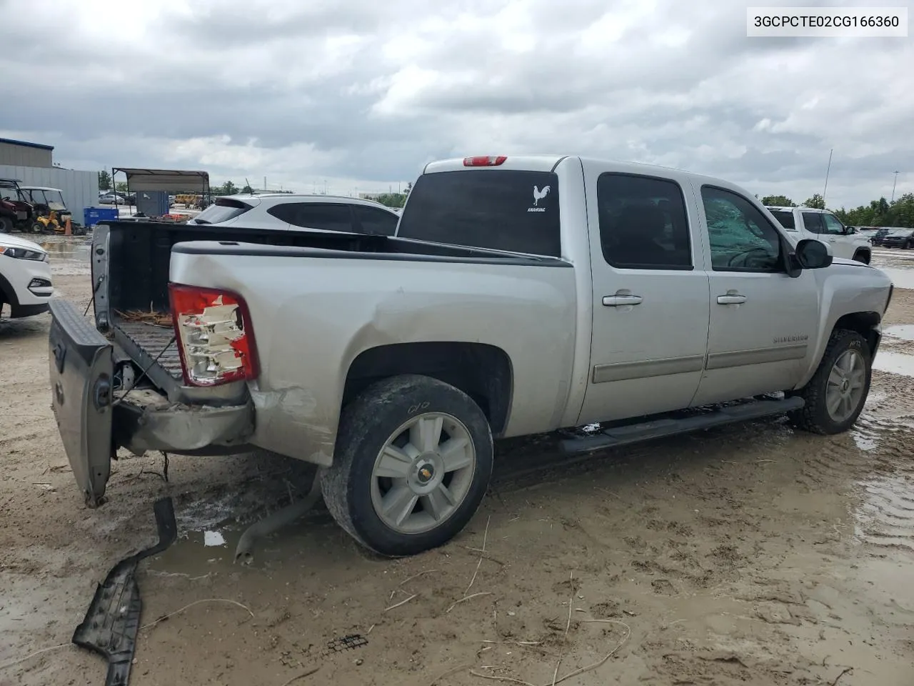 2012 Chevrolet Silverado C1500 Ltz VIN: 3GCPCTE02CG166360 Lot: 70317404