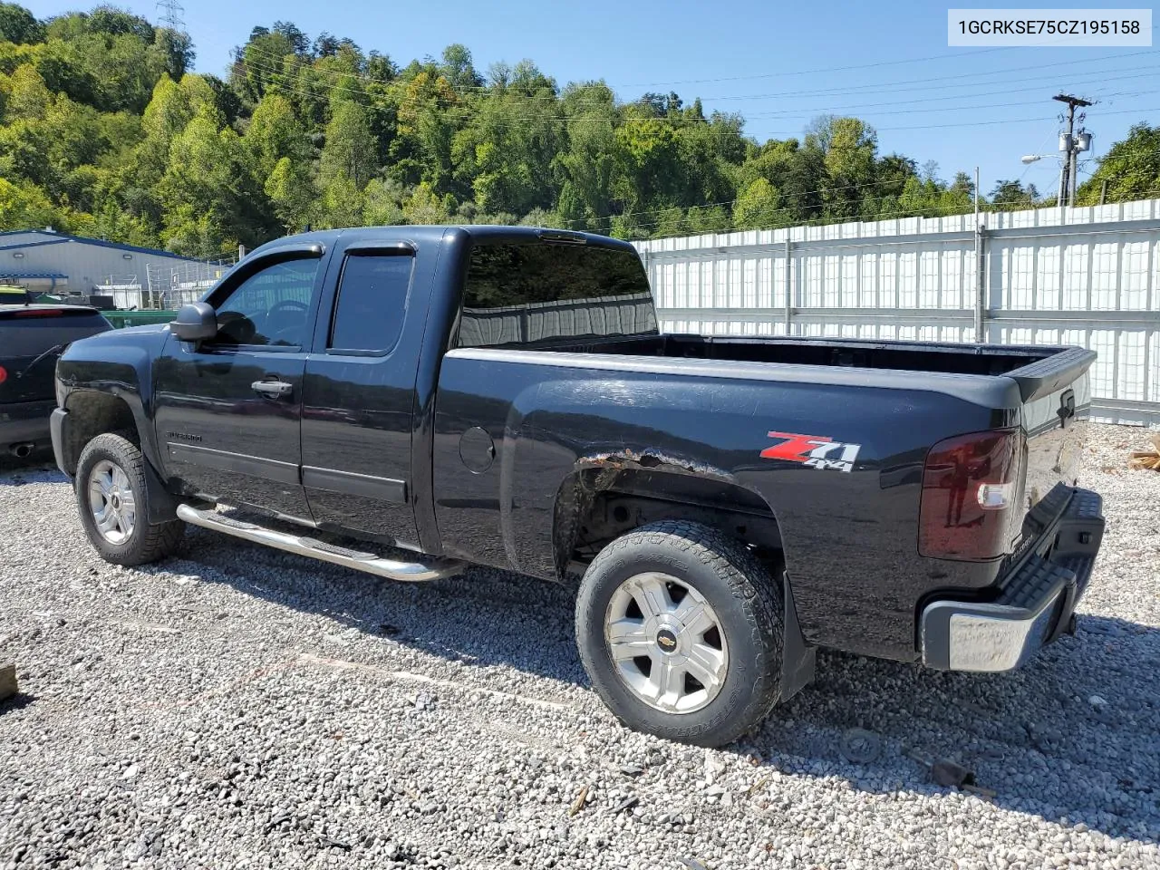 2012 Chevrolet Silverado K1500 Lt VIN: 1GCRKSE75CZ195158 Lot: 70882694