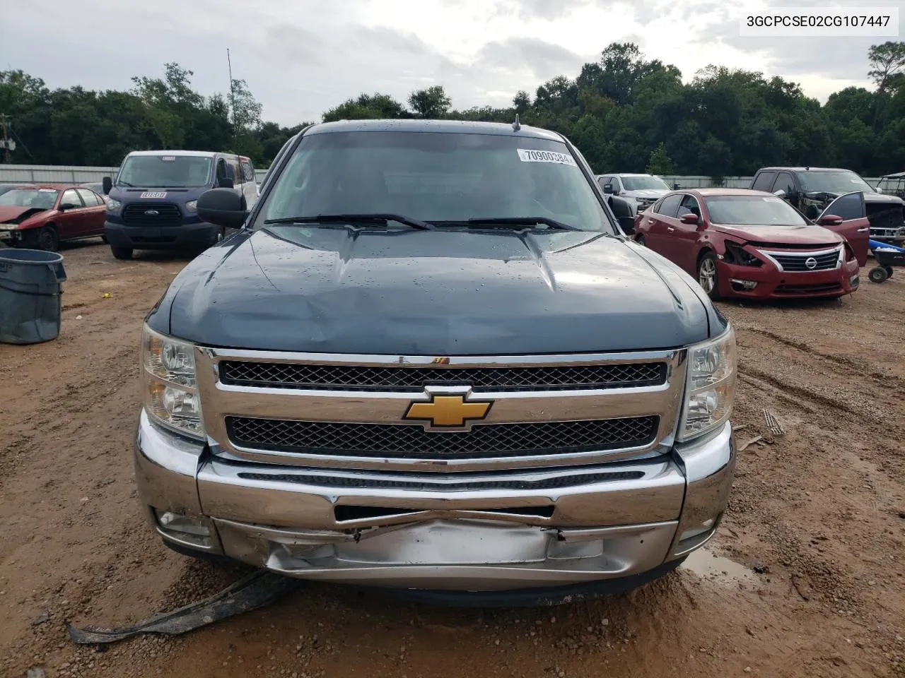 2012 Chevrolet Silverado C1500 Lt VIN: 3GCPCSE02CG107447 Lot: 70900384