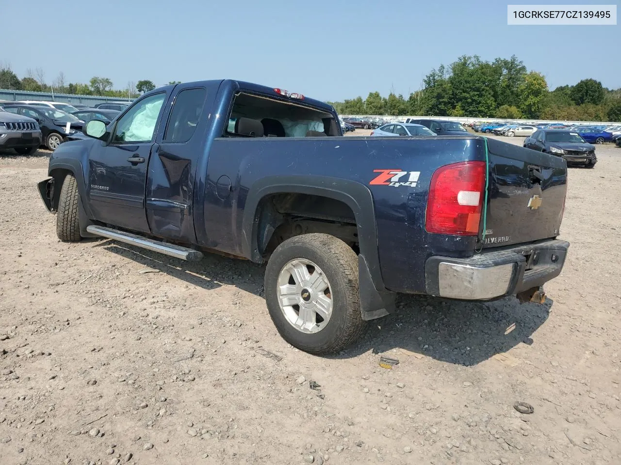 2012 Chevrolet Silverado K1500 Lt VIN: 1GCRKSE77CZ139495 Lot: 70924654