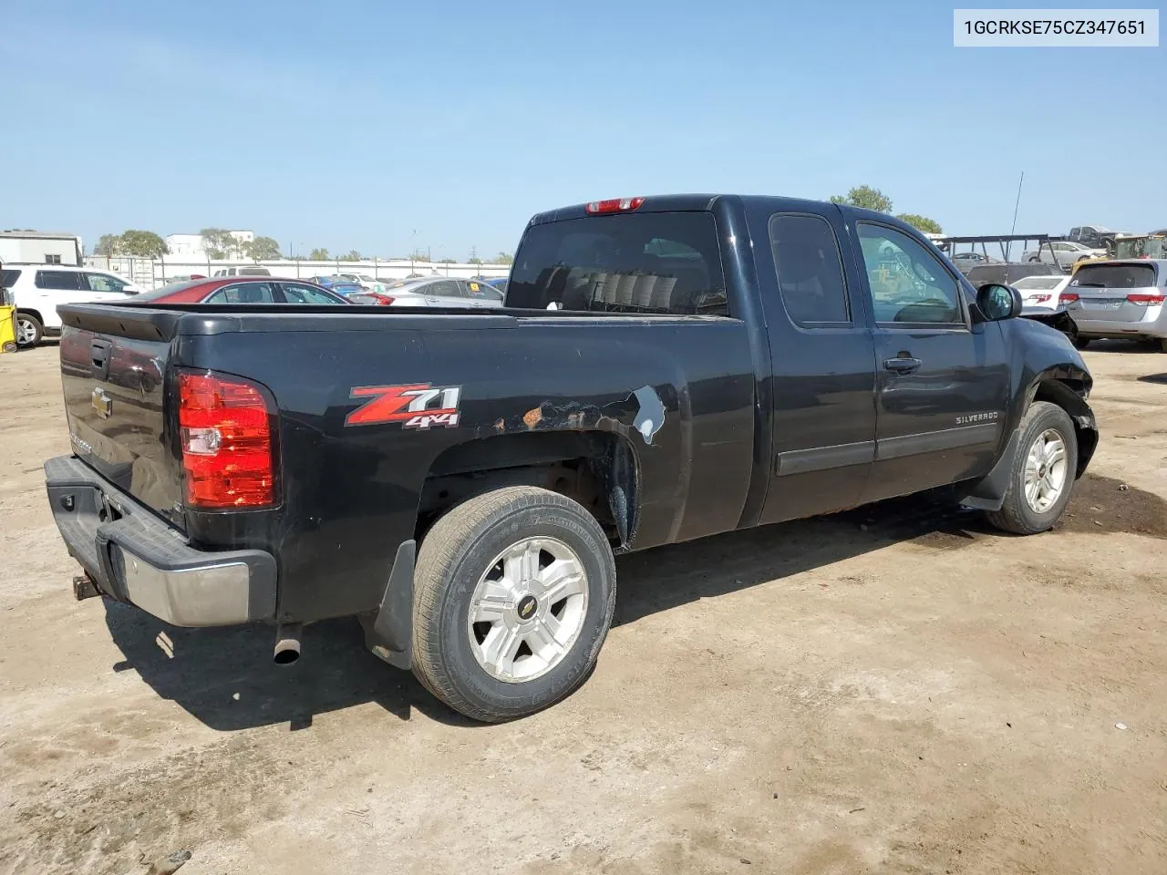 2012 Chevrolet Silverado K1500 Lt VIN: 1GCRKSE75CZ347651 Lot: 71059424