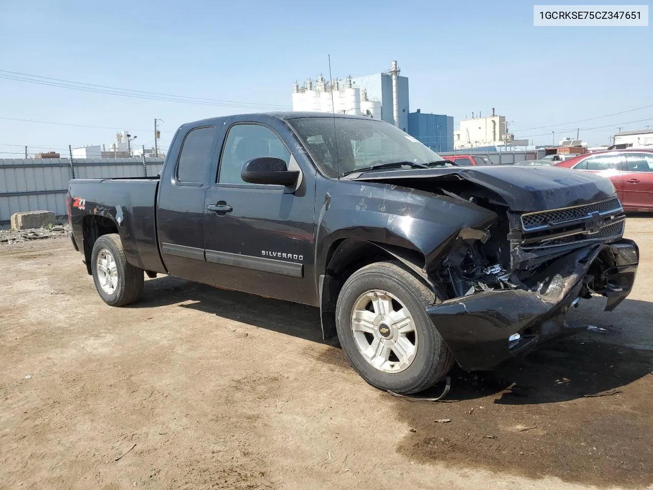 2012 Chevrolet Silverado K1500 Lt VIN: 1GCRKSE75CZ347651 Lot: 71059424