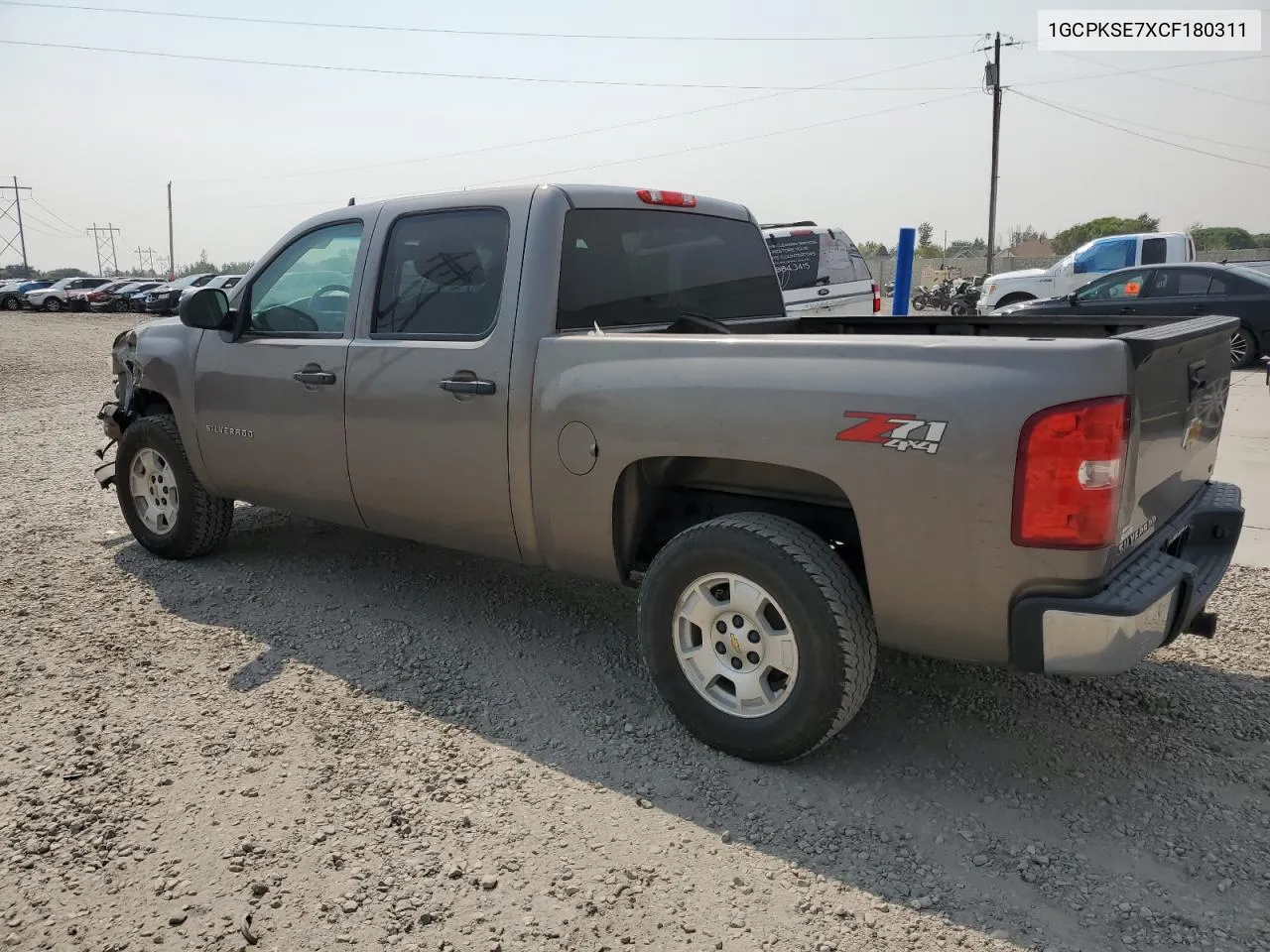 2012 Chevrolet Silverado K1500 Lt VIN: 1GCPKSE7XCF180311 Lot: 71134824