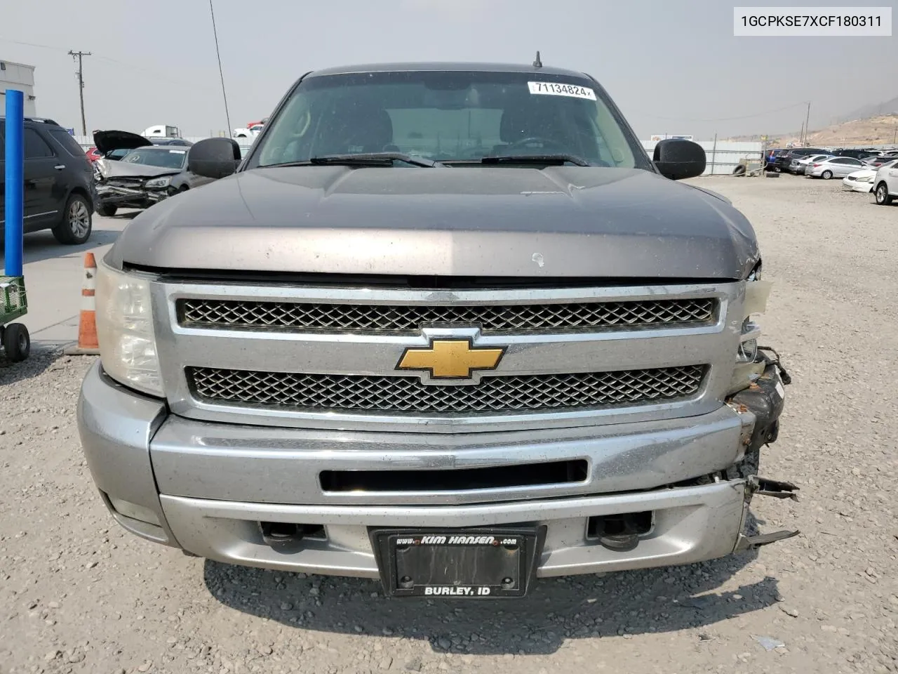 2012 Chevrolet Silverado K1500 Lt VIN: 1GCPKSE7XCF180311 Lot: 71134824