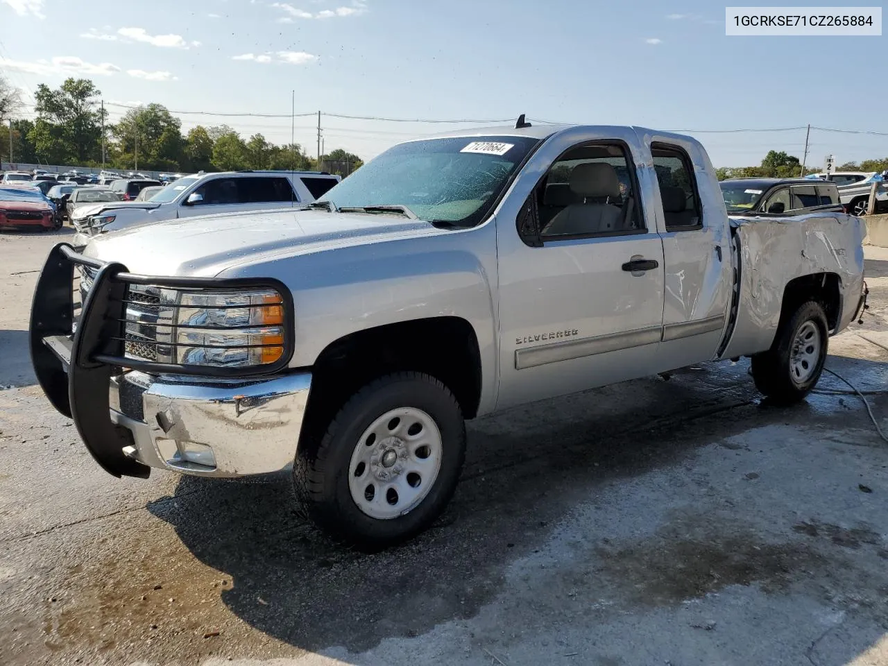 2012 Chevrolet Silverado K1500 Lt VIN: 1GCRKSE71CZ265884 Lot: 71270664