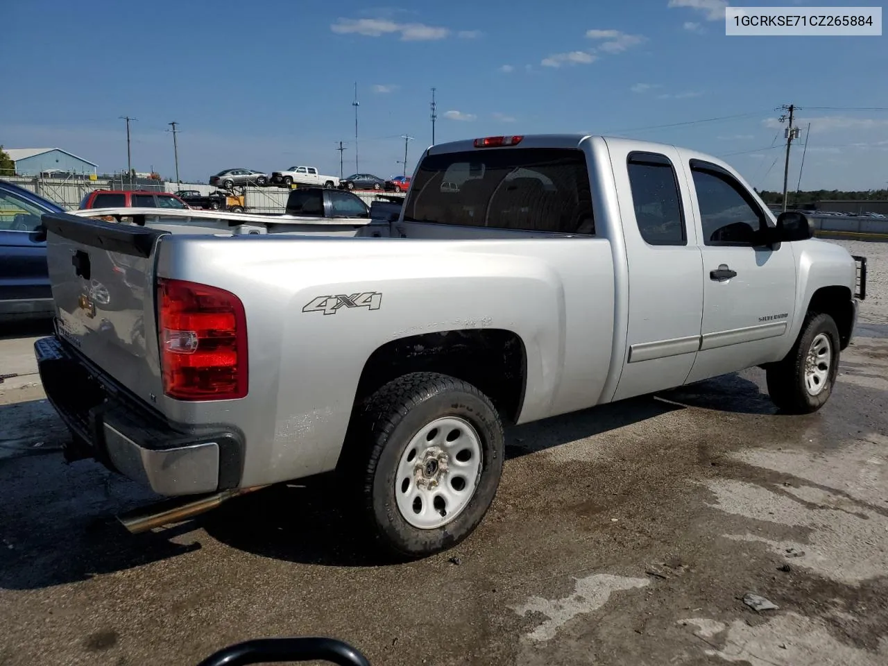 2012 Chevrolet Silverado K1500 Lt VIN: 1GCRKSE71CZ265884 Lot: 71270664