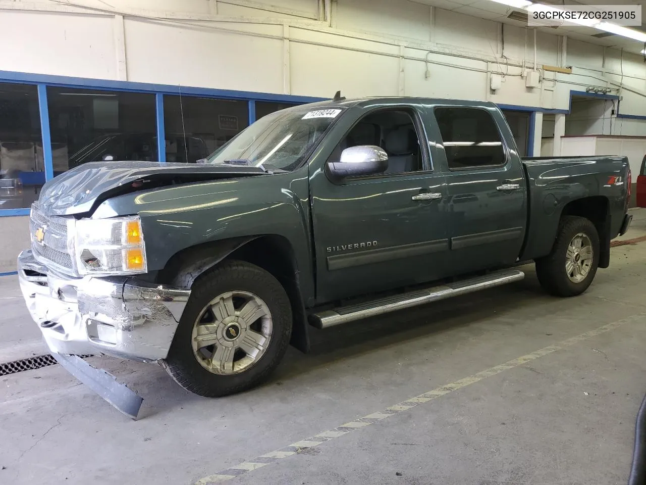 3GCPKSE72CG251905 2012 Chevrolet Silverado K1500 Lt