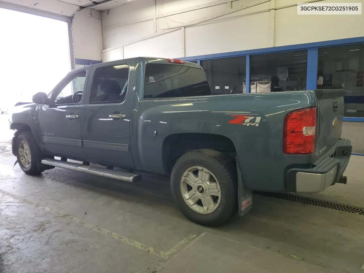 2012 Chevrolet Silverado K1500 Lt VIN: 3GCPKSE72CG251905 Lot: 71319244