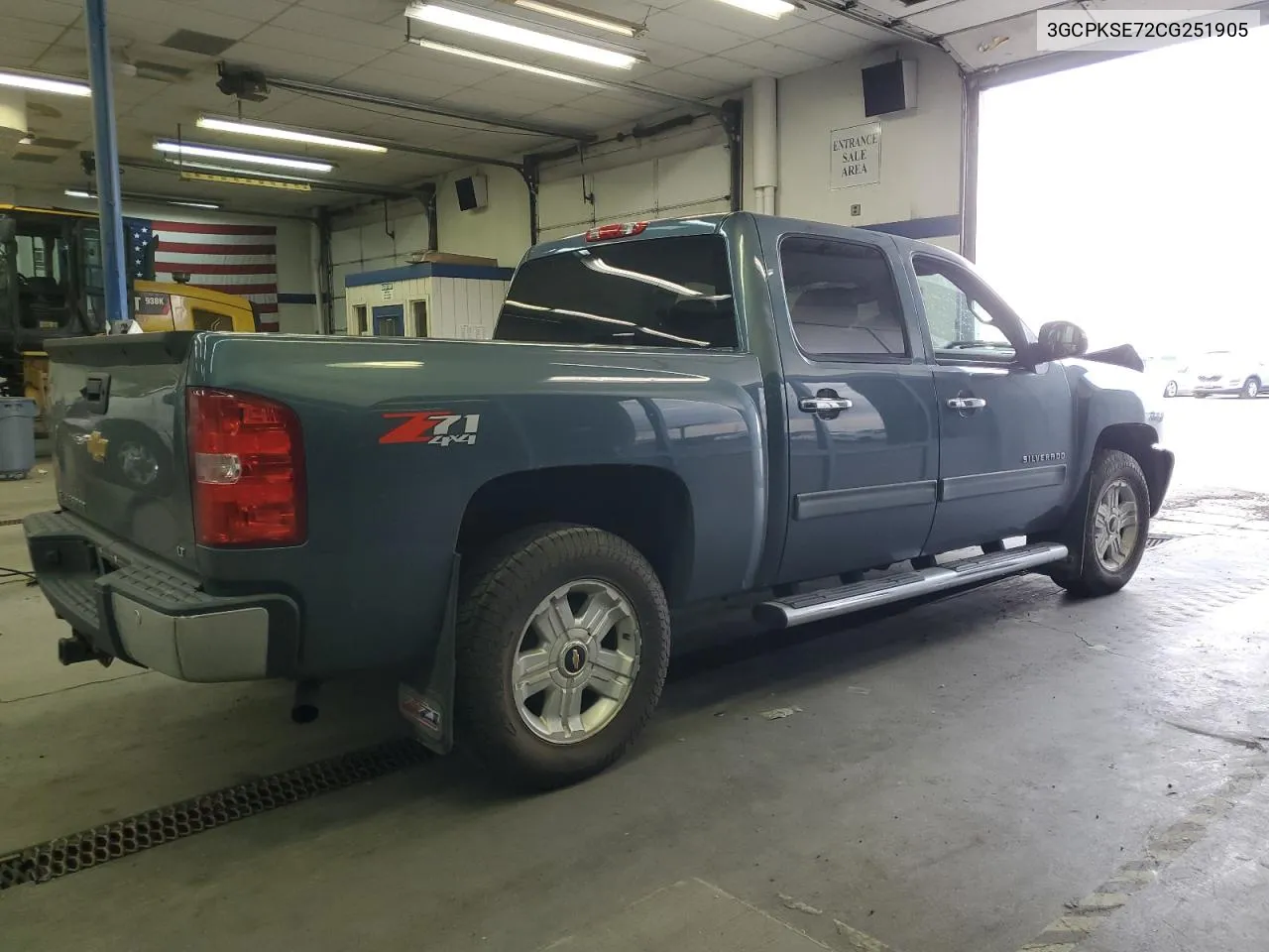 2012 Chevrolet Silverado K1500 Lt VIN: 3GCPKSE72CG251905 Lot: 71319244