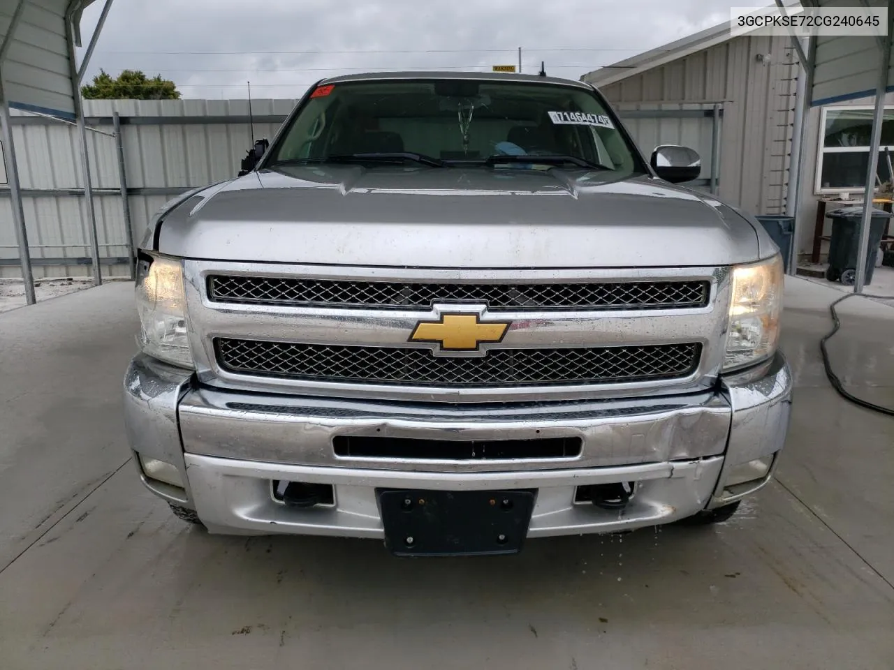 2012 Chevrolet Silverado K1500 Lt VIN: 3GCPKSE72CG240645 Lot: 71464474