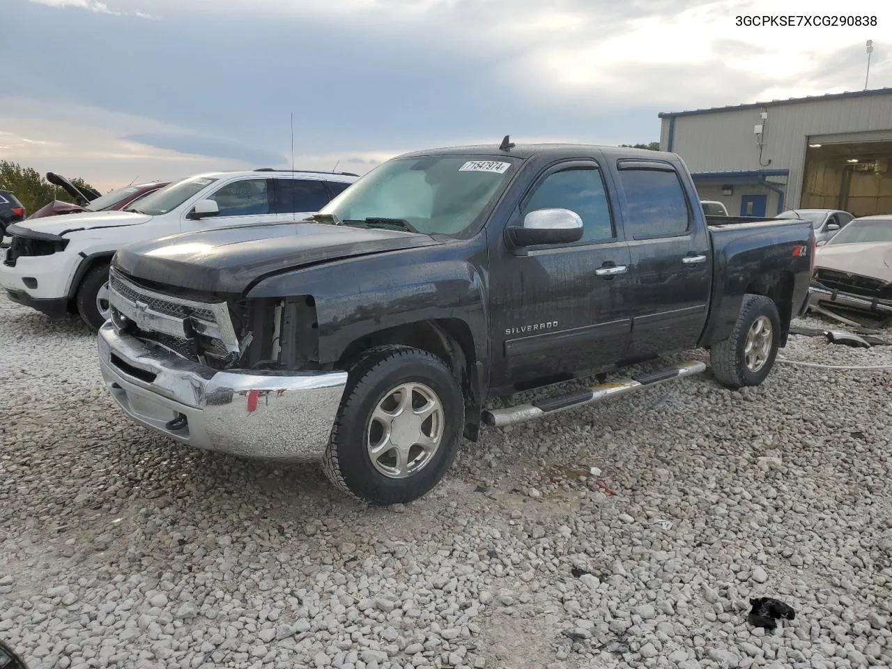 2012 Chevrolet Silverado K1500 Lt VIN: 3GCPKSE7XCG290838 Lot: 71547974