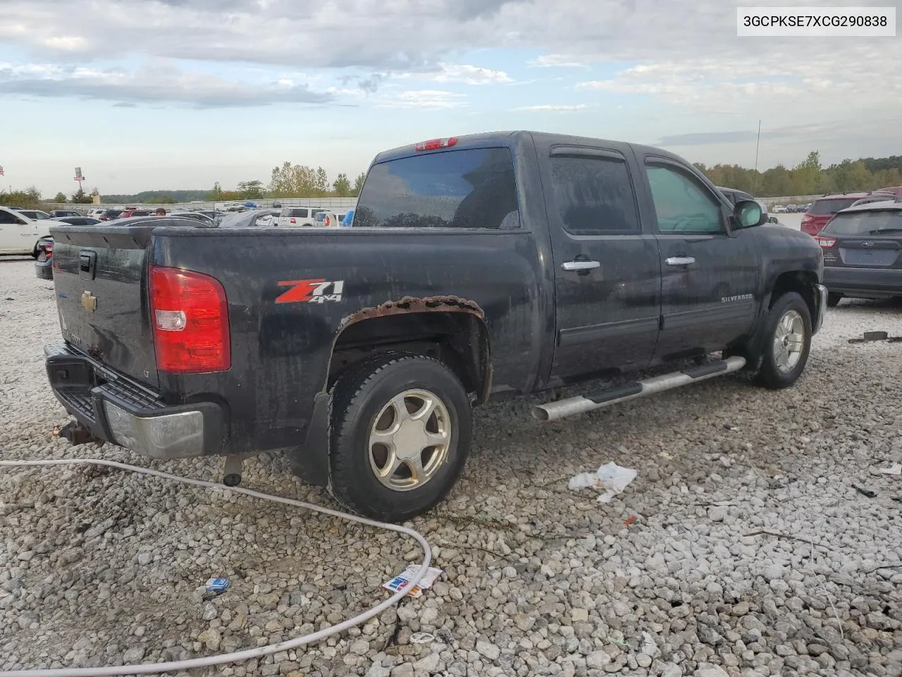 2012 Chevrolet Silverado K1500 Lt VIN: 3GCPKSE7XCG290838 Lot: 71547974