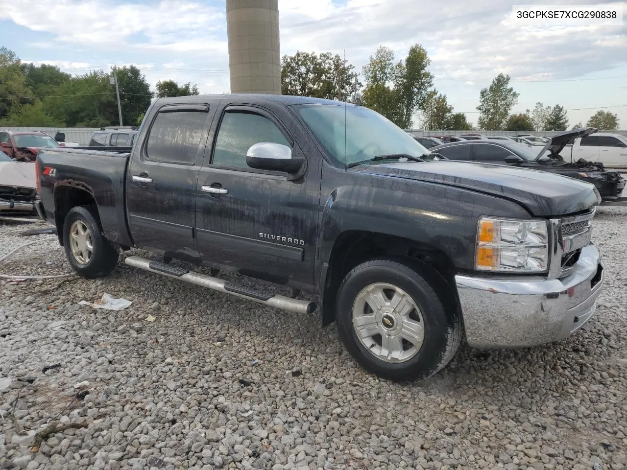 2012 Chevrolet Silverado K1500 Lt VIN: 3GCPKSE7XCG290838 Lot: 71547974