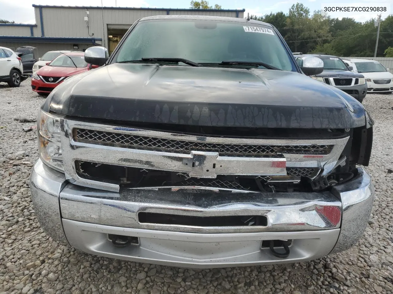 2012 Chevrolet Silverado K1500 Lt VIN: 3GCPKSE7XCG290838 Lot: 71547974