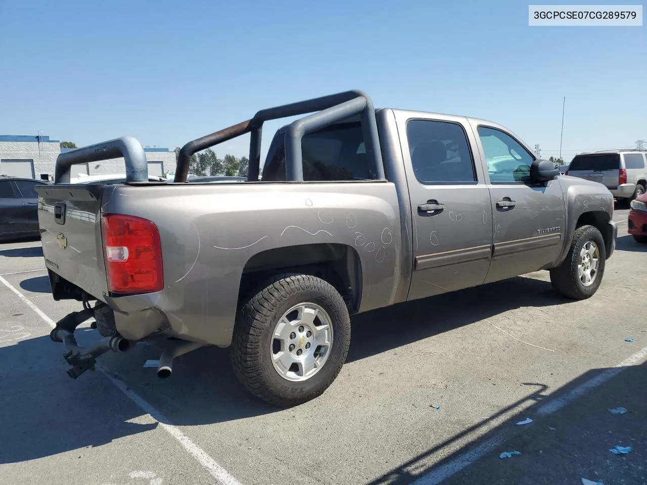 2012 Chevrolet Silverado C1500 Lt VIN: 3GCPCSE07CG289579 Lot: 71583644