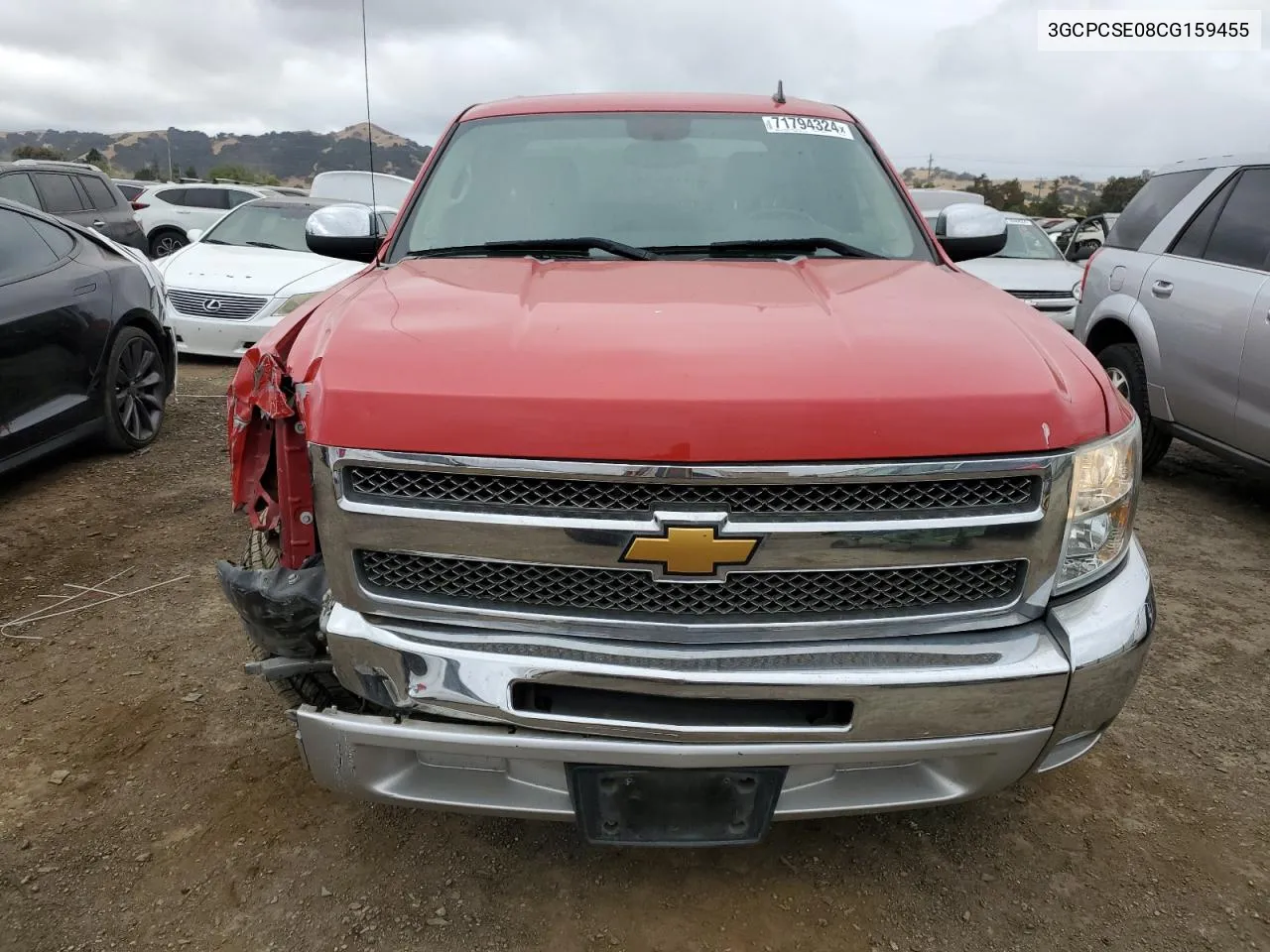 2012 Chevrolet Silverado C1500 Lt VIN: 3GCPCSE08CG159455 Lot: 71794324