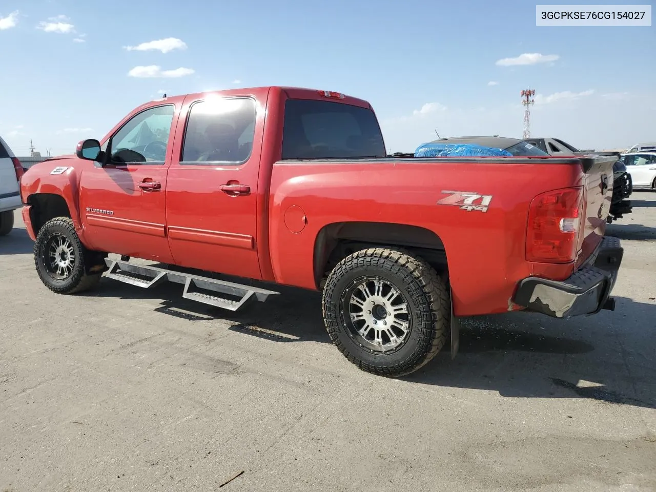 2012 Chevrolet Silverado K1500 Lt VIN: 3GCPKSE76CG154027 Lot: 71848454