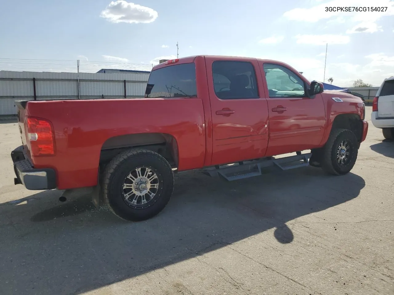 2012 Chevrolet Silverado K1500 Lt VIN: 3GCPKSE76CG154027 Lot: 71848454