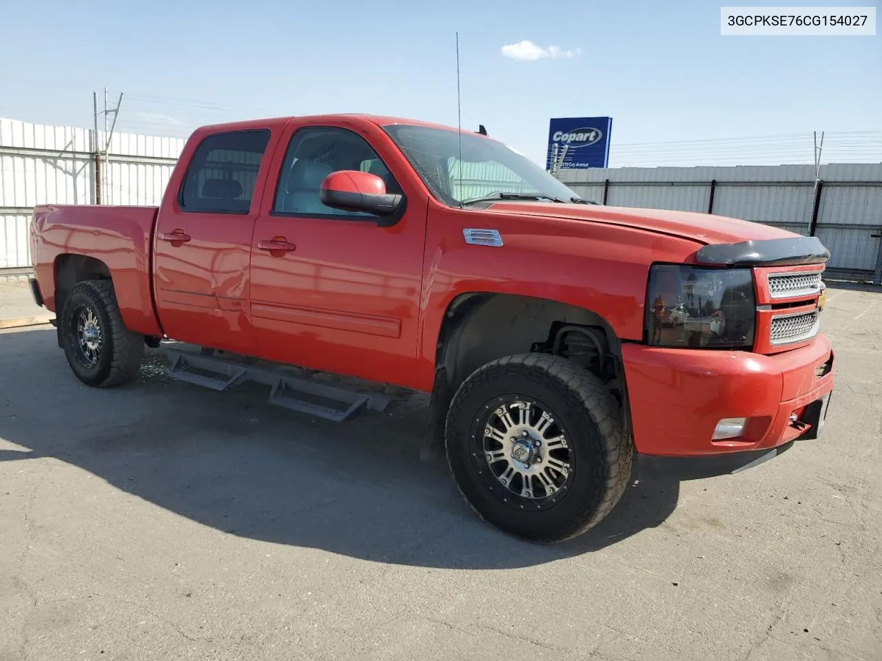 2012 Chevrolet Silverado K1500 Lt VIN: 3GCPKSE76CG154027 Lot: 71848454